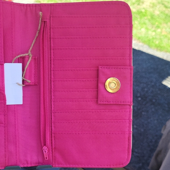 Spartina 449 Navy and Tan Striped Wallet - Picture 10 of 16